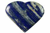 Polished Lapis Lazuli Heart - Pakistan #170944-1